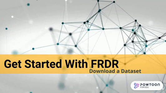 Video preview: How to download Datasets from FRDR.